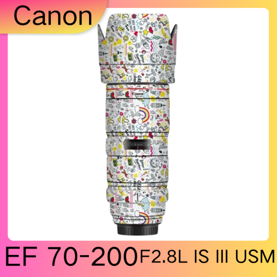 Lentes Canon EF70-200F2.8L IS III USM  - Pele câmera, adesivo câmera - com alta resistência a arranhões, à prova d'água e com design elegante.